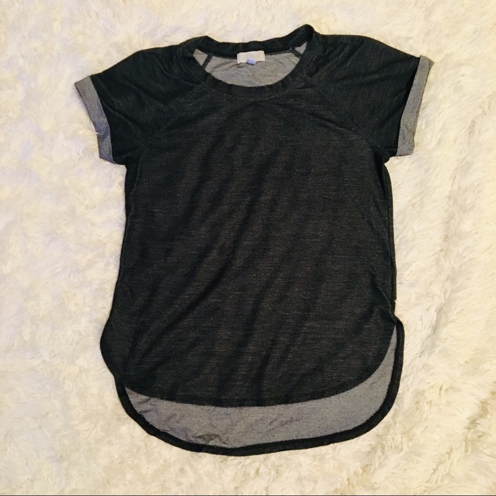 Printed Denim Knit Tee